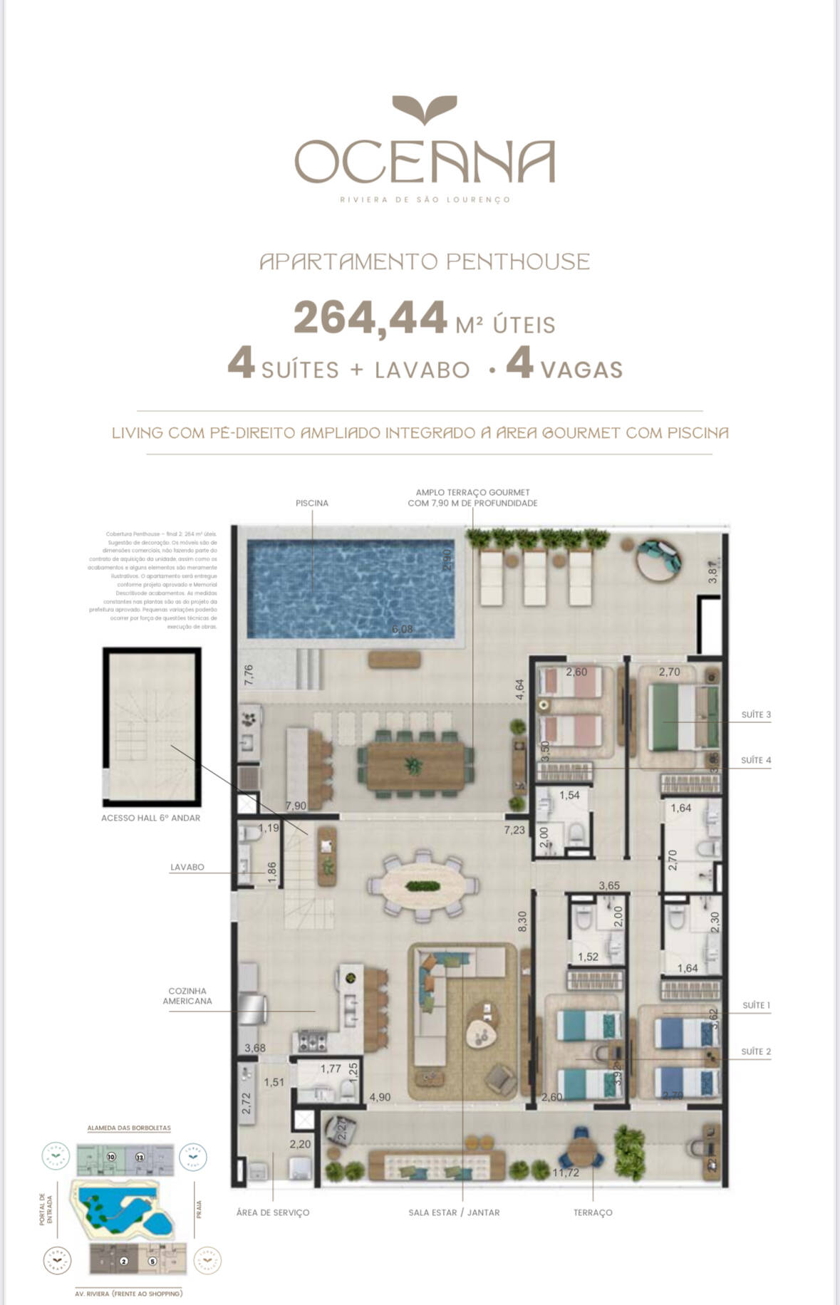 Apartamento à venda com 3 quartos, 140m² - Foto 25